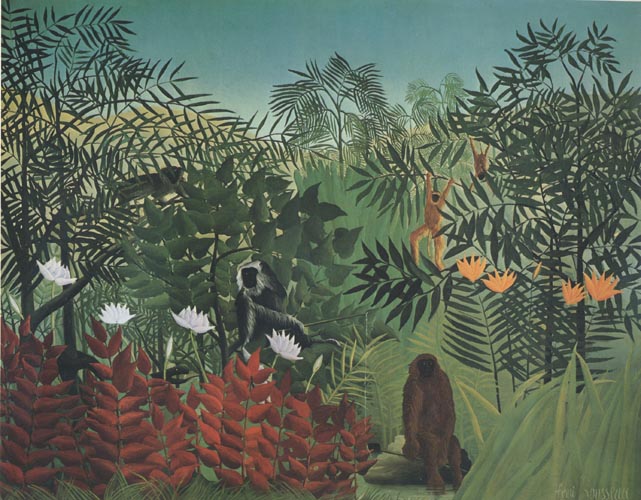 Tropical Forest with Monkeys